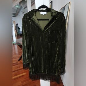 Something Navy - emerald green dress